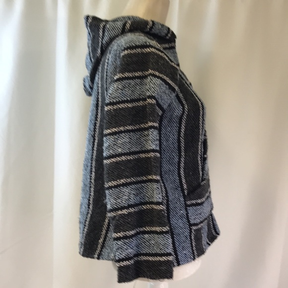 Frank’s Textiles Baja Woven Boho Style Hoodie Pullover Size Small - Picture 2 of 7